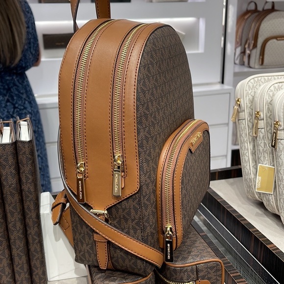 Michael Kors Backpack Bag Jaycee Md Backpack Brown Braun 35S2G8TB2B - Picture 15 of 16